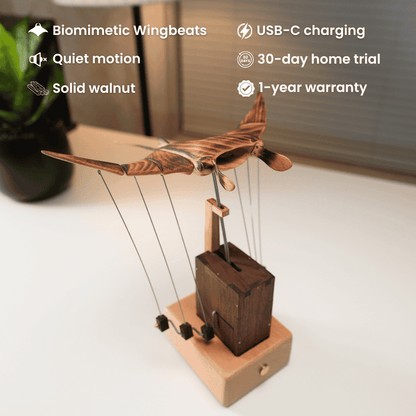 Handgemaakte houten manta-rog automaat